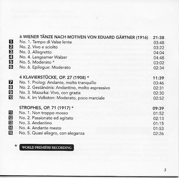 Ignaz Friedman, Joseph Banowetz :  Original Piano Compositions (Includes World Premiere Recordings) (CD, Album)