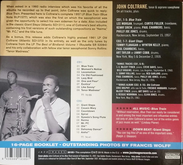 John Coltrane : Blue Train + Giant Steps (2xCD, Comp, RM)