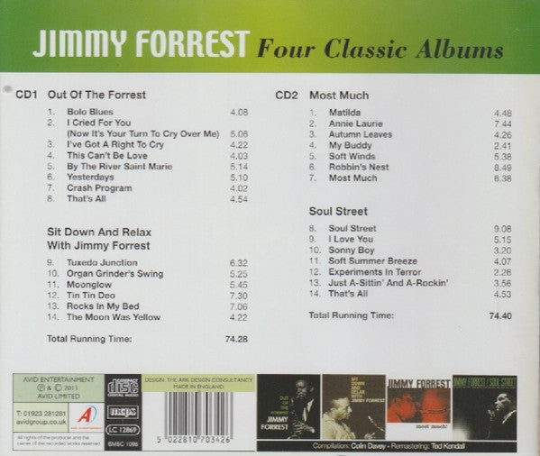 Jimmy Forrest : Four Classic Albums (2xCD, Comp, RM)