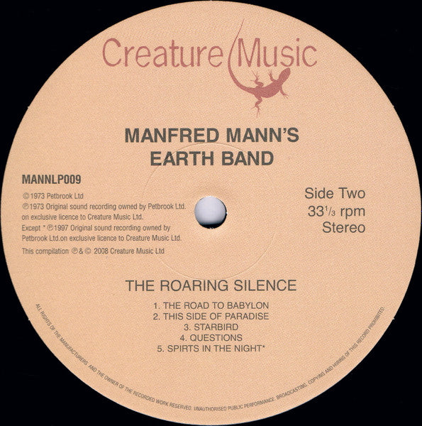 Manfred Mann's Earth Band : The Roaring Silence (LP, Album, RE)