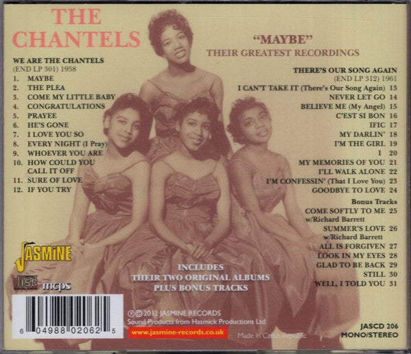 The Chantels : "Maybe" Their Greatest Recordings (CD, Comp)