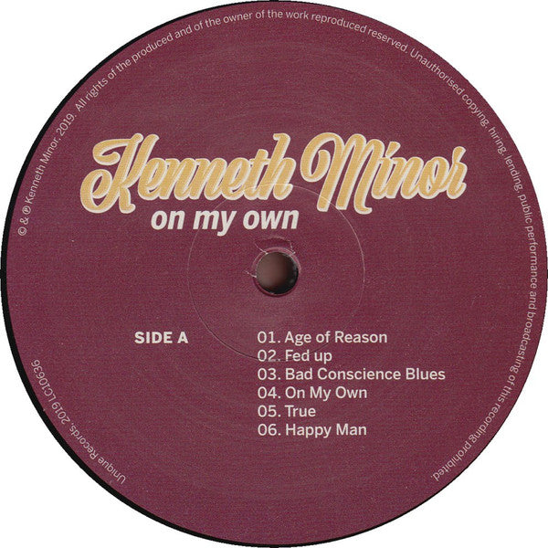Kenneth Minor : On My Own (LP, Album)