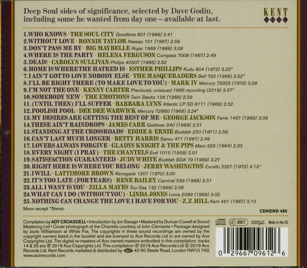 Dave Godin : Deep Soul Treasures (Volume 5) (CD, Comp)