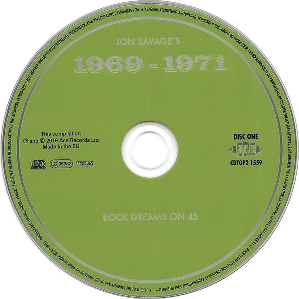 Jon Savage : Jon Savage's 1969-1971 (Rock Dreams On 45) (2xCD, Comp, Mono)