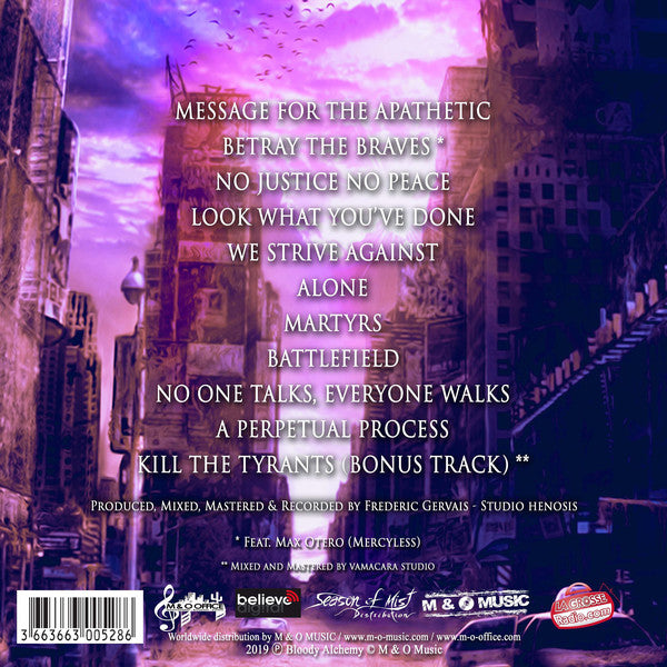 Bloody Alchemy : Reign Of Apathy (CD, Album)