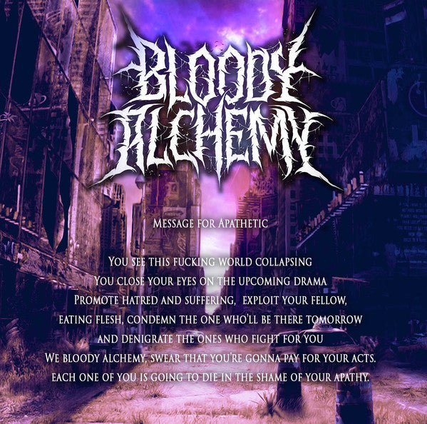 Bloody Alchemy : Reign Of Apathy (CD, Album)