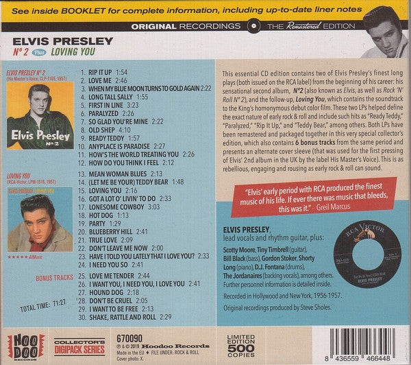Elvis Presley : Rock'n'Roll N° 2 + Loving You (CD, Comp, Ltd, RM)