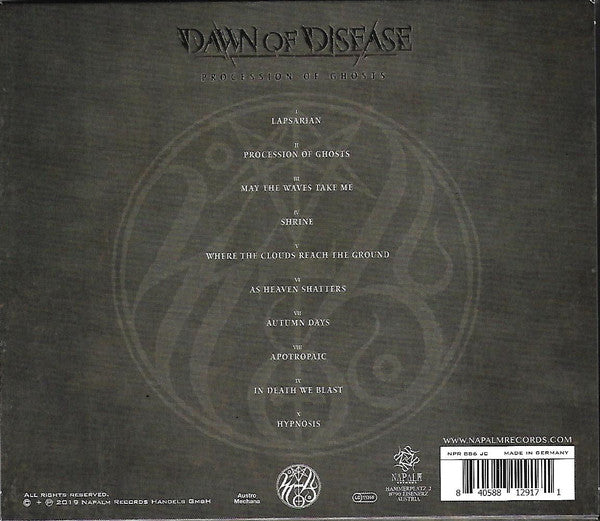 Dawn Of Disease : Procession Of Ghosts (CD, Album)
