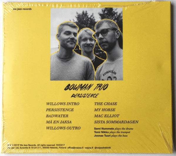 Bowman Trio : Persistence (CD, Album)