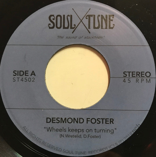 Desmond Foster : Wheels Keeps On Turning (7", Single)