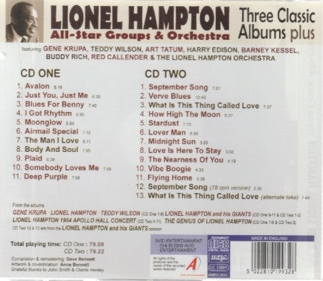 Lionel Hampton : All-Star Groups & Orchestra (2xCD, Comp)