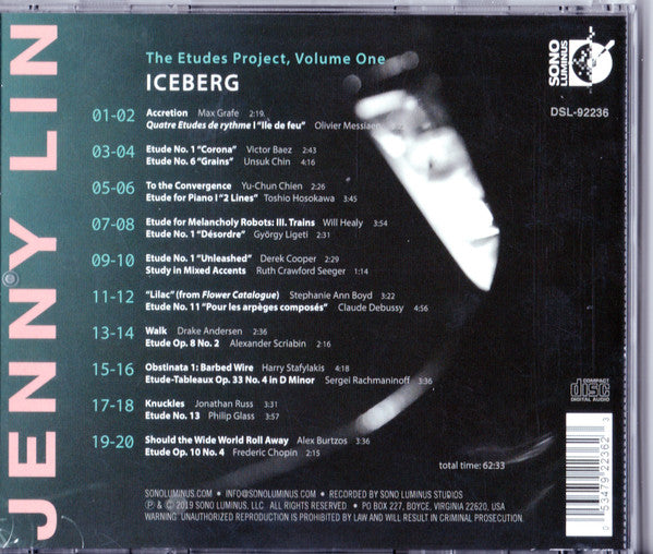 Jenny Lin : The Etudes Project - Volume One: Iceberg (CD, Album)