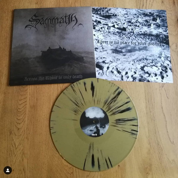 Sammath : Across The Rhine Is Only Death (LP, Album, Gol)