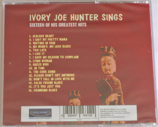 Ivory Joe Hunter : Ivory Joe Hunter Sings Sixteen Of His Greatest Hits (CD, Album, Comp, RE)