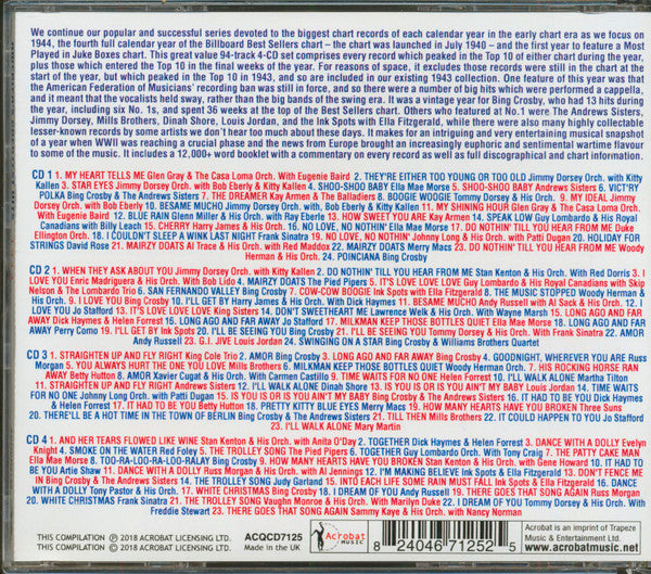 Various : America's Greatest Hits 1944 (4xCD, Comp)