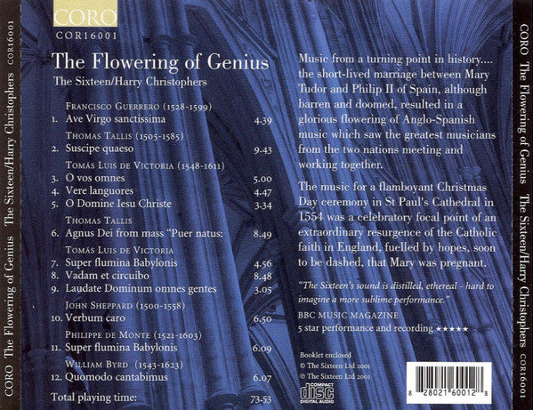 The Sixteen, Harry Christophers : The Flowering Of Genius (CD, Album, Comp)