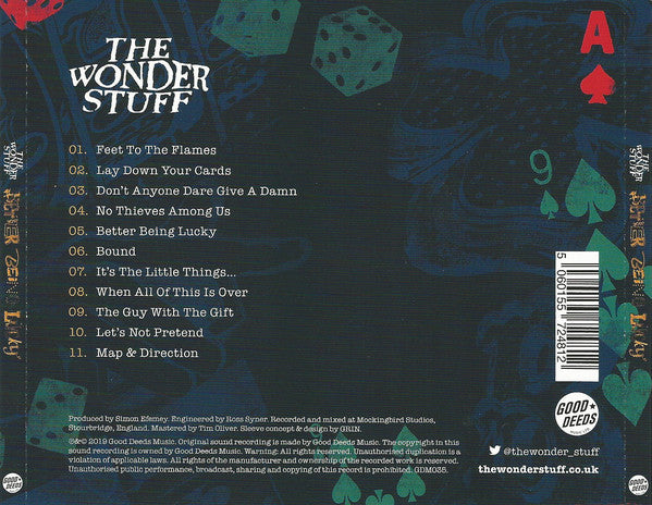 The Wonder Stuff : Better Being Lucky (CD, Album)