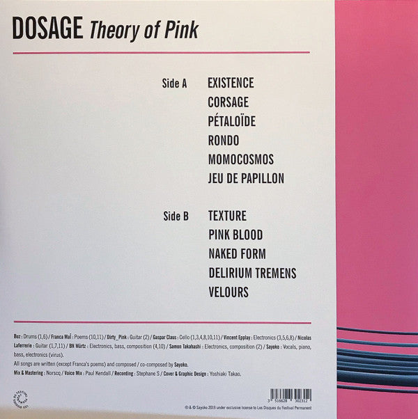 Dosage (3) : Theory Of Pink (LP)