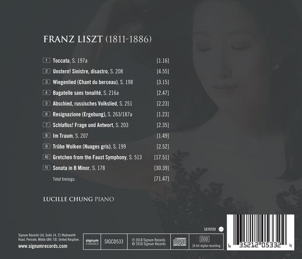 Franz Liszt, Lucille Chung : Liszt (CD, Album)
