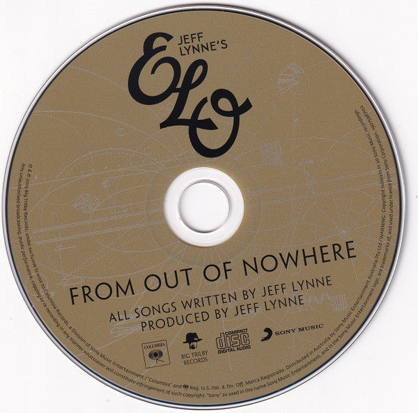 Jeff Lynne's ELO* : From Out Of Nowhere (CD, Album)