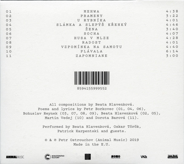 Beata Hlavenková : Sně (CD, Album)