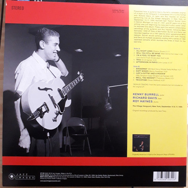 Kenny Burrell : A Night At The Vanguard (LP, Album, Ltd, RE, 180)