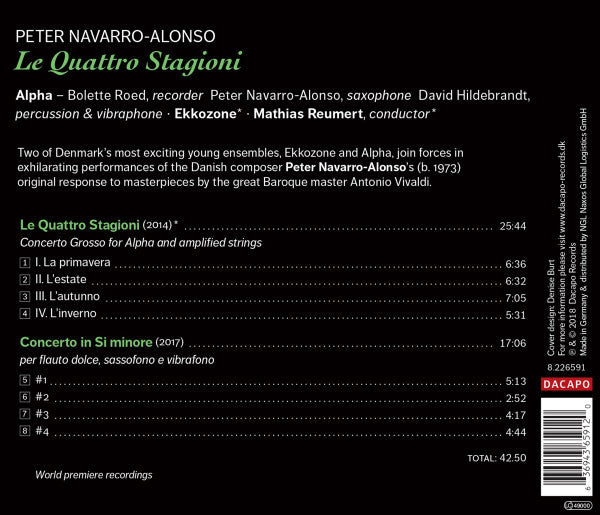 Peter Navarro-Alonso, Alpha (58), Ekkozone, Mathias Reumert : Le Quattro Stagioni (CD, Album)