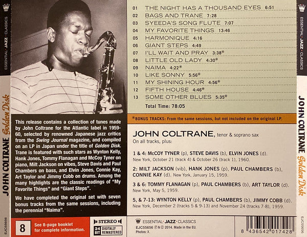John Coltrane : Golden Disk (CD, Comp, RM)
