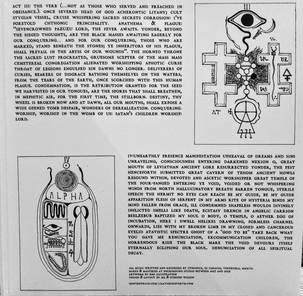 Cthonica : Typhomanteia: Sacred Triarchy Of Spiritual Putrefaction (2xLP, Album)