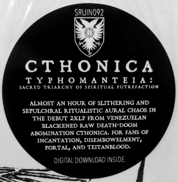 Cthonica : Typhomanteia: Sacred Triarchy Of Spiritual Putrefaction (2xLP, Album)