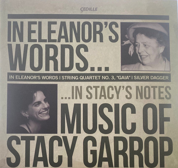 Stacy Garrop, The Lincoln Trio (2), Buffy Baggott, Biava Quartet : In Eleanor's Words: Music Of Stacy Garrop (CD, Album)