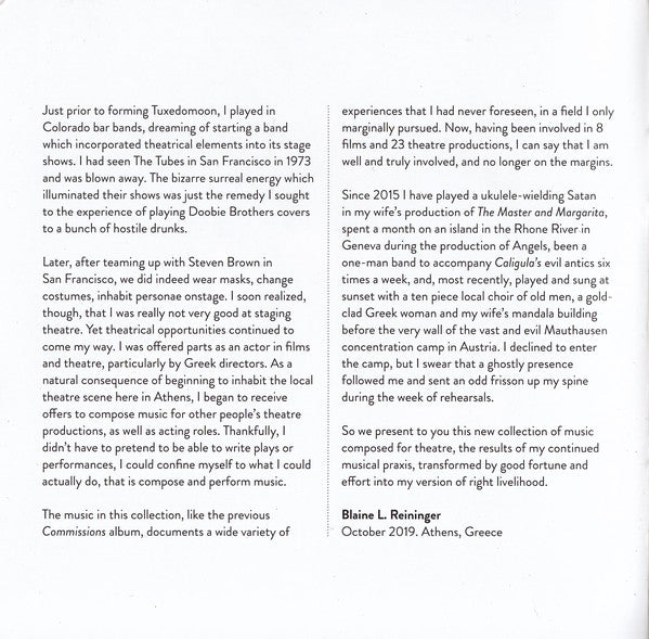 Blaine L. Reininger : Commissions 2 (2xCD, Album)