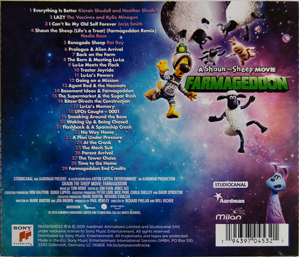 Tom Howe : A Shaun The Sheep Movie: Farmageddon (Original Motion Picture Soundtrack) (CD)