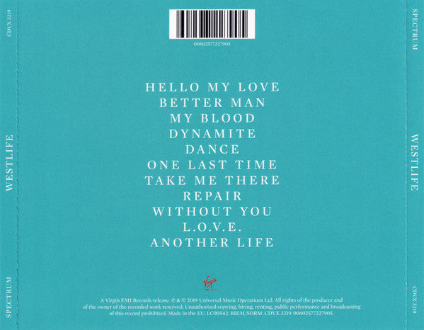 Westlife : Spectrum (CD, Album)