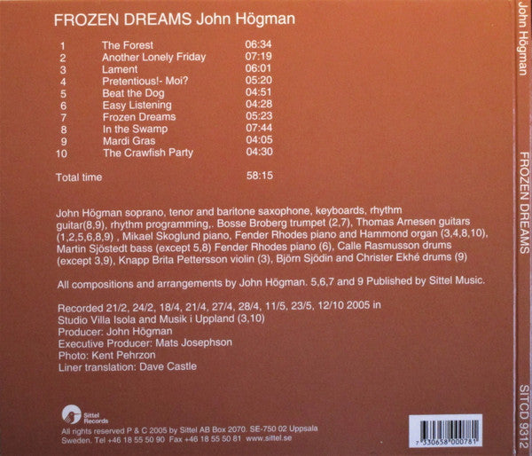 John Högman : Frozen Dreams (CD, Album)