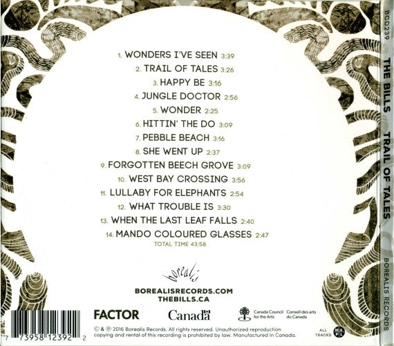The Bills : Trail of Tales (CD, Album)