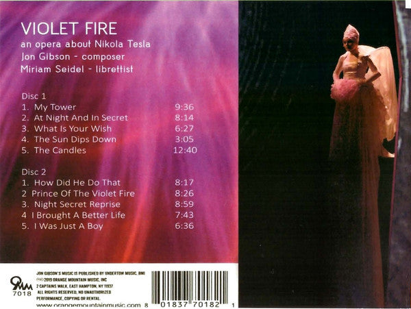 Jon Gibson (2) : Violet Fire - An Opera About Nikola Tesla (2xCD, Album)