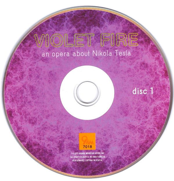 Jon Gibson (2) : Violet Fire - An Opera About Nikola Tesla (2xCD, Album)