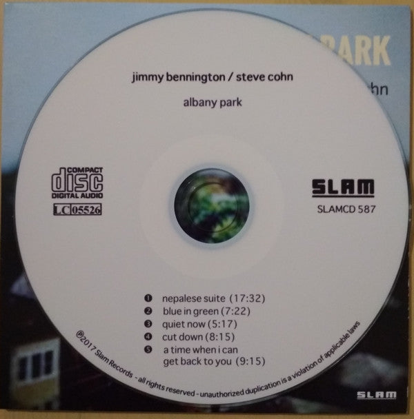Jimmy Bennington / Steve Cohn : Albany Park (CD, Album, Car)