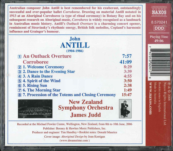 John Antill, New Zealand Symphony Orchestra, James Judd : Corroboree / An Outback Overture (CD, Album)