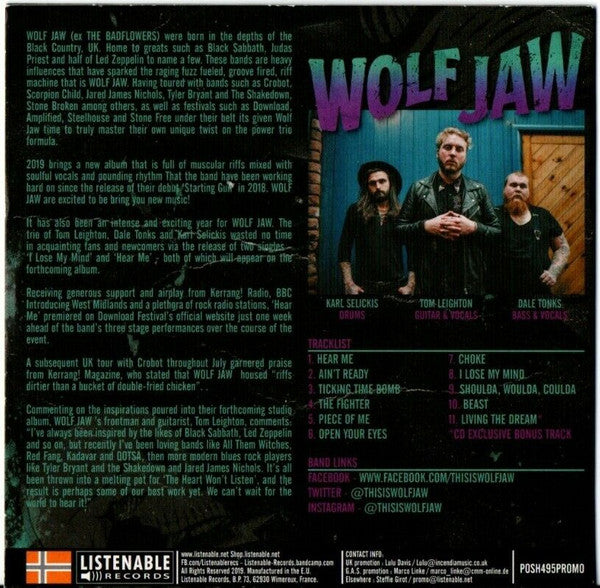 Wolf Jaw : The Heart Won't Listen (CD, Album)