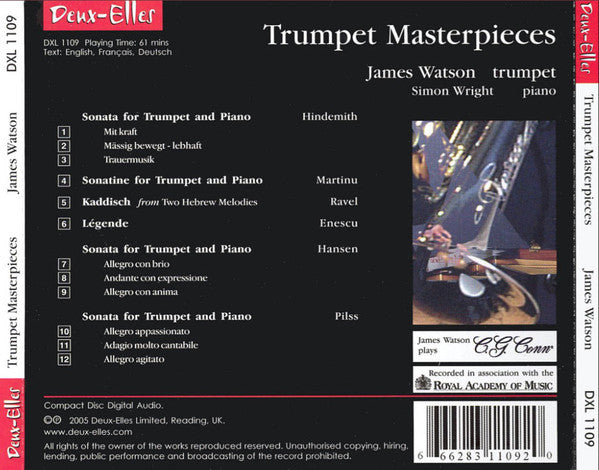 James Watson (2), Simon Wright (6) : Trumpet Masterpices (CD)
