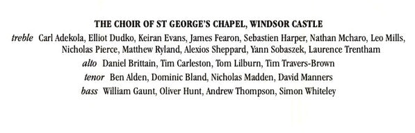 The Choir Of St George's Chapel, Luke Bond (5), James Vivian : Christmas at St George's Windsor (CD, Album)