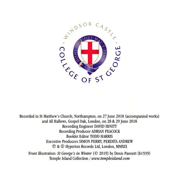 The Choir Of St George's Chapel, Luke Bond (5), James Vivian : Christmas at St George's Windsor (CD, Album)