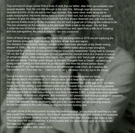A.C. Weir : This Has Been Me Since Yesterday (CD, Album)