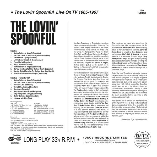 The Lovin' Spoonful : Live On TV 1965-1967    (LP, Unofficial)