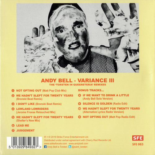 Andy Bell : Variance III (The ‘Torsten In Queereteria’ Remixes) (CD, Album, Ltd)