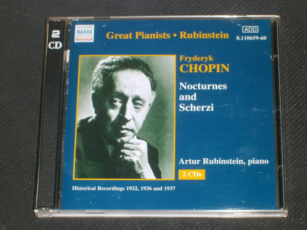 Arthur Rubinstein, Frédéric Chopin : Nocturnes And Scherzi (2xCD, Album, Comp, Mono, RM)