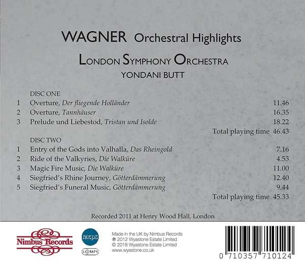 Richard Wagner, Yondani Butt, London Symphony Orchestra : Orchestral Highlights (2xCD, Album)