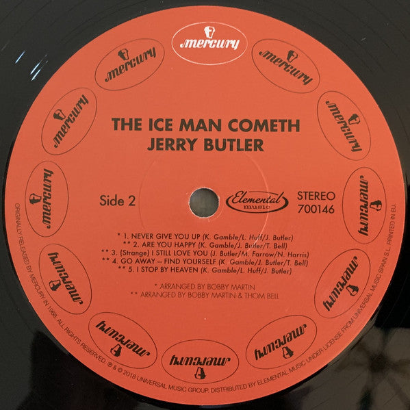 Jerry Butler : The Ice Man Cometh (LP, Album, Ltd, RE, 180)
